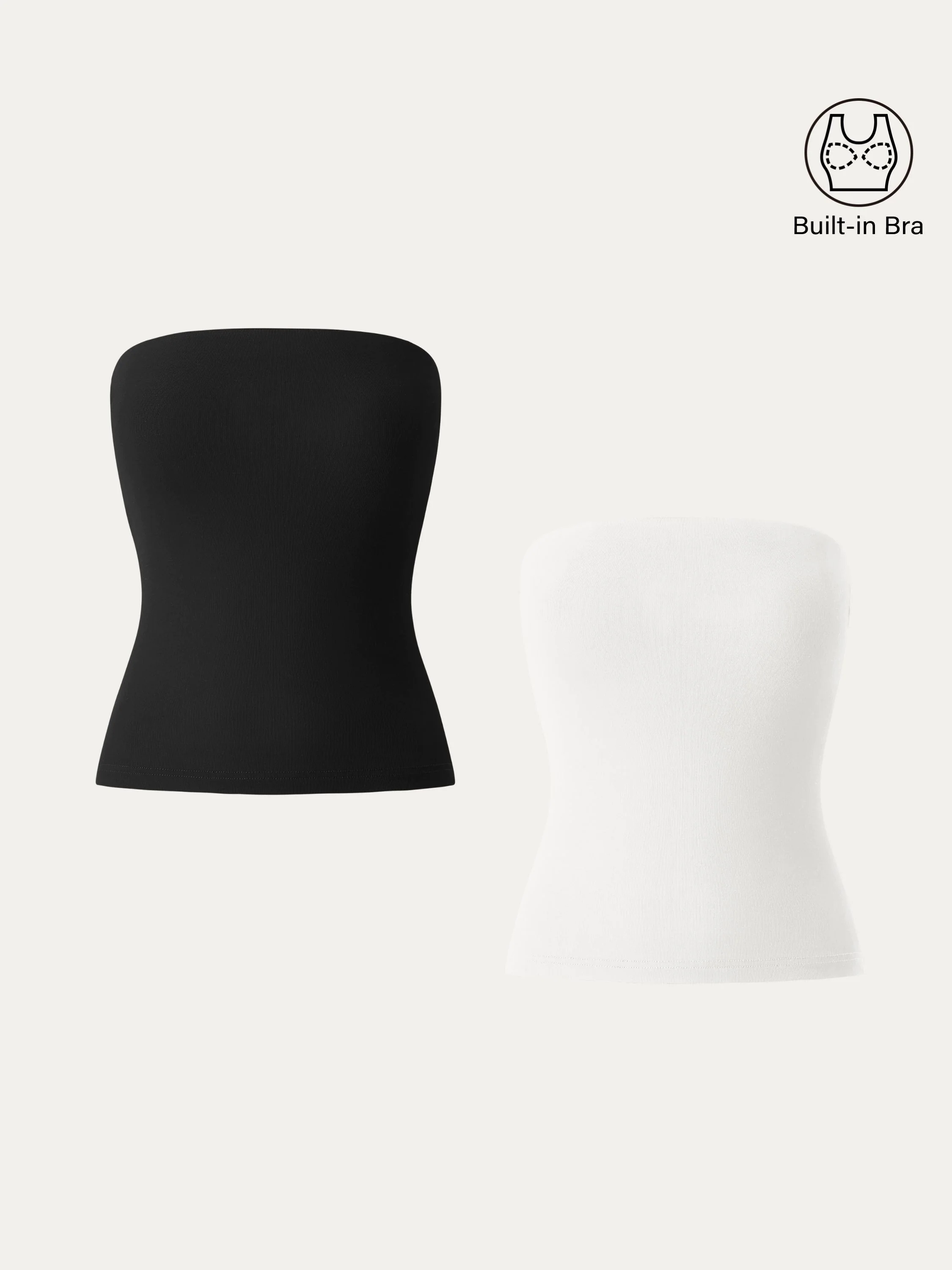 2Pcs Set Non-slip Essential Tube Brami Top