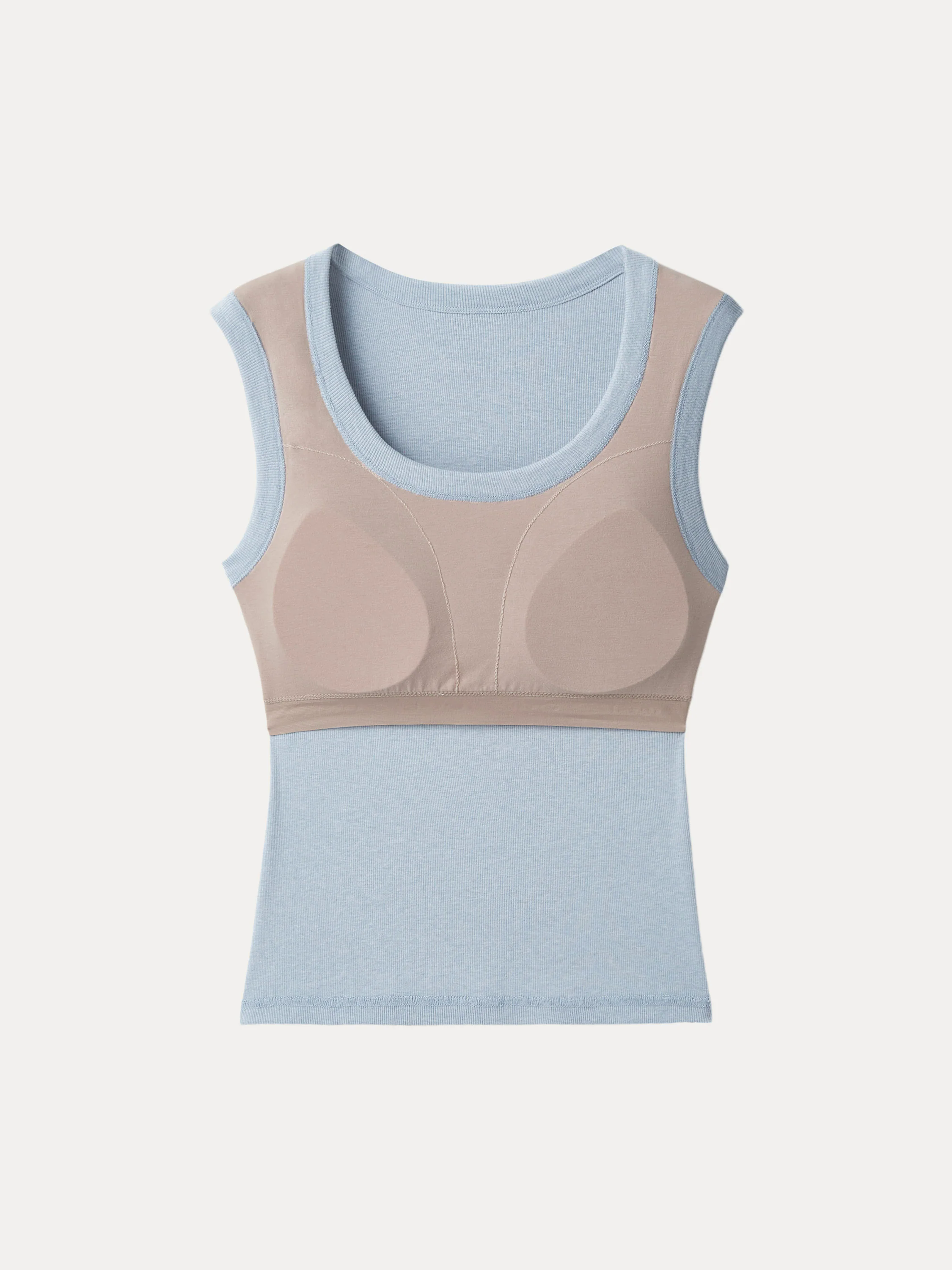 2Pcs Set Stretch Cotton Scoopneck New Airy Brami Tank