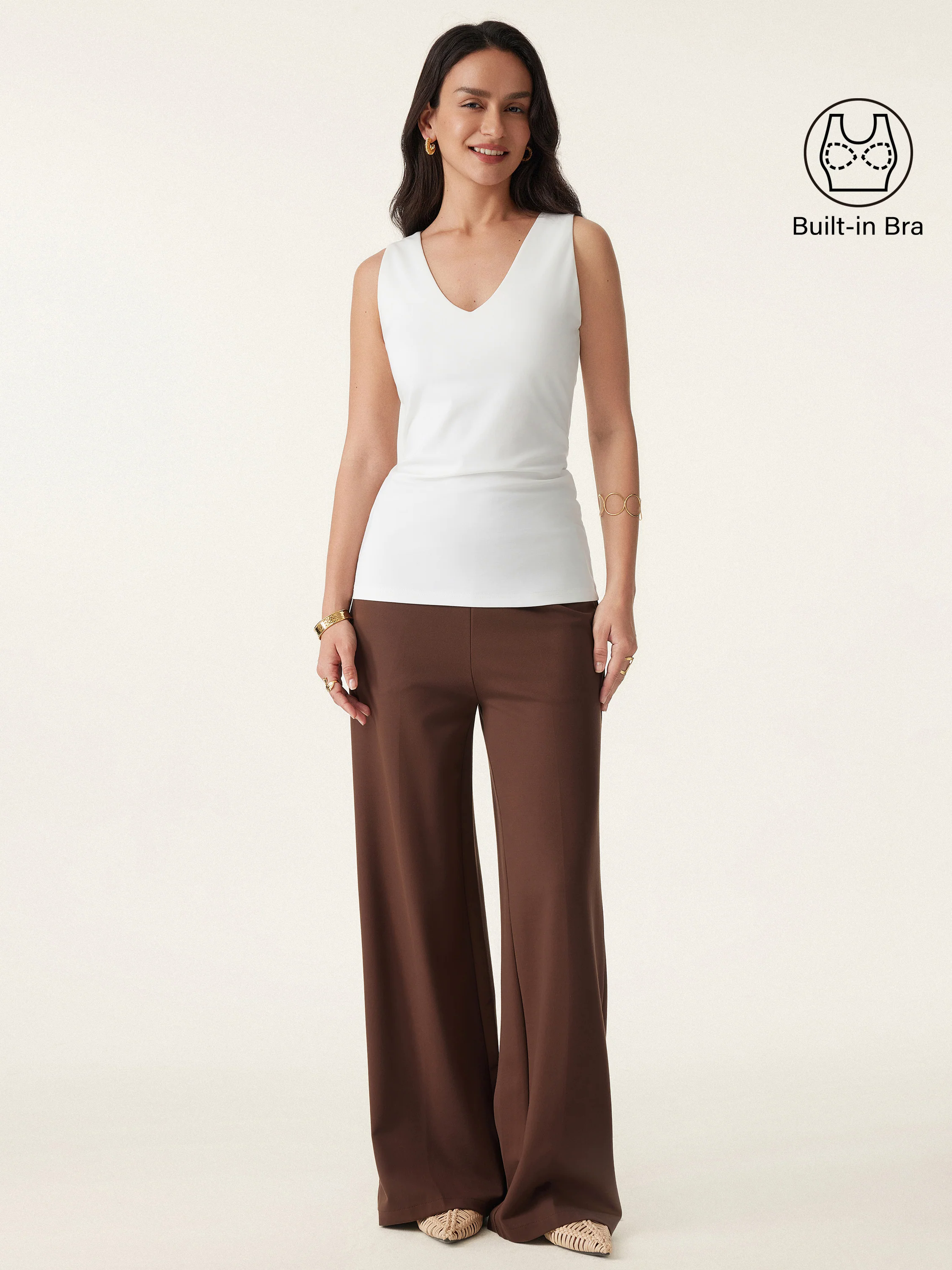 Everyday Cooling V-neck Long Brami Tank Everyday Cooling V-neck Long Brami Tank