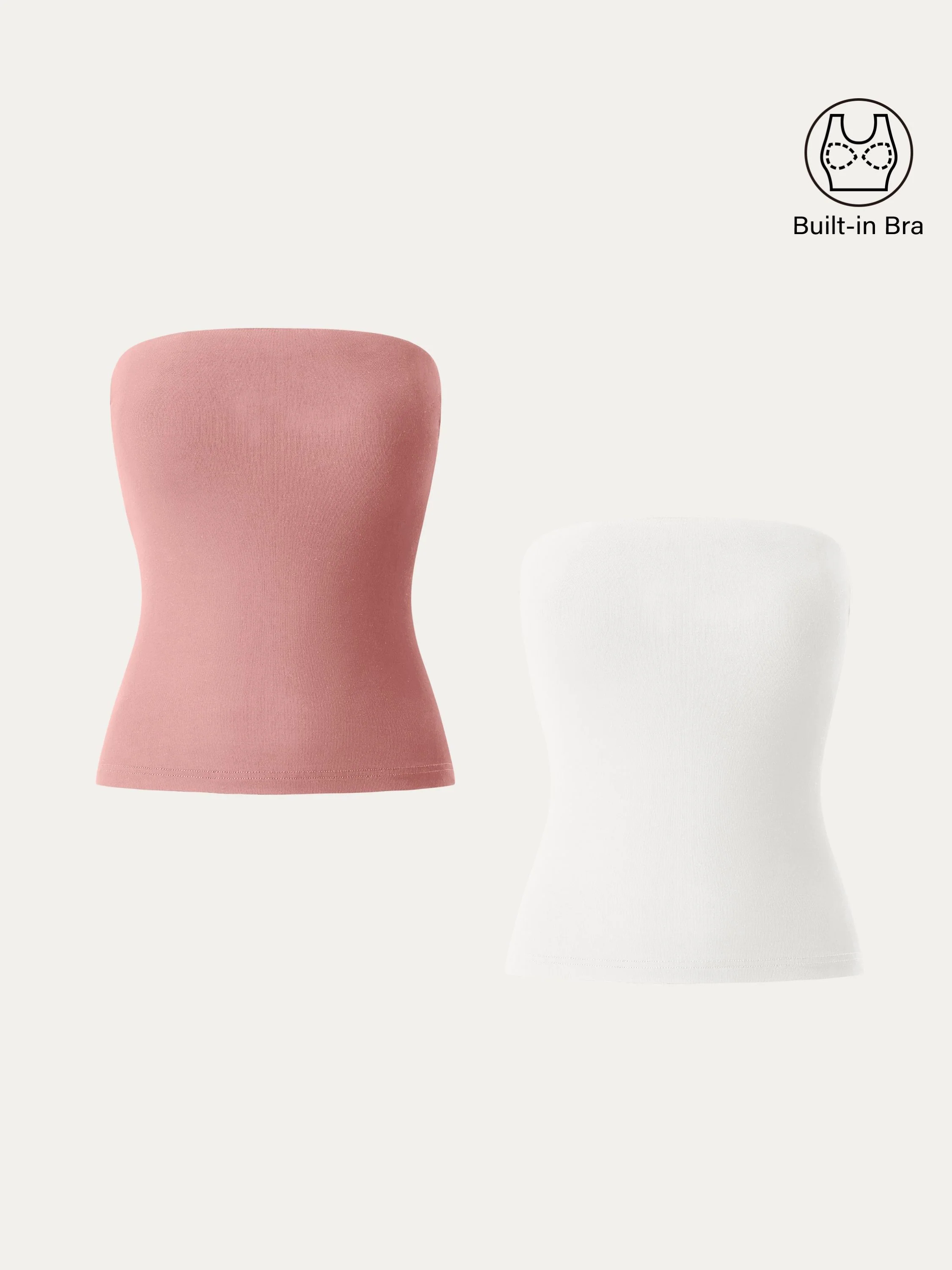 2Pcs Set Non-slip Essential Tube Brami Top