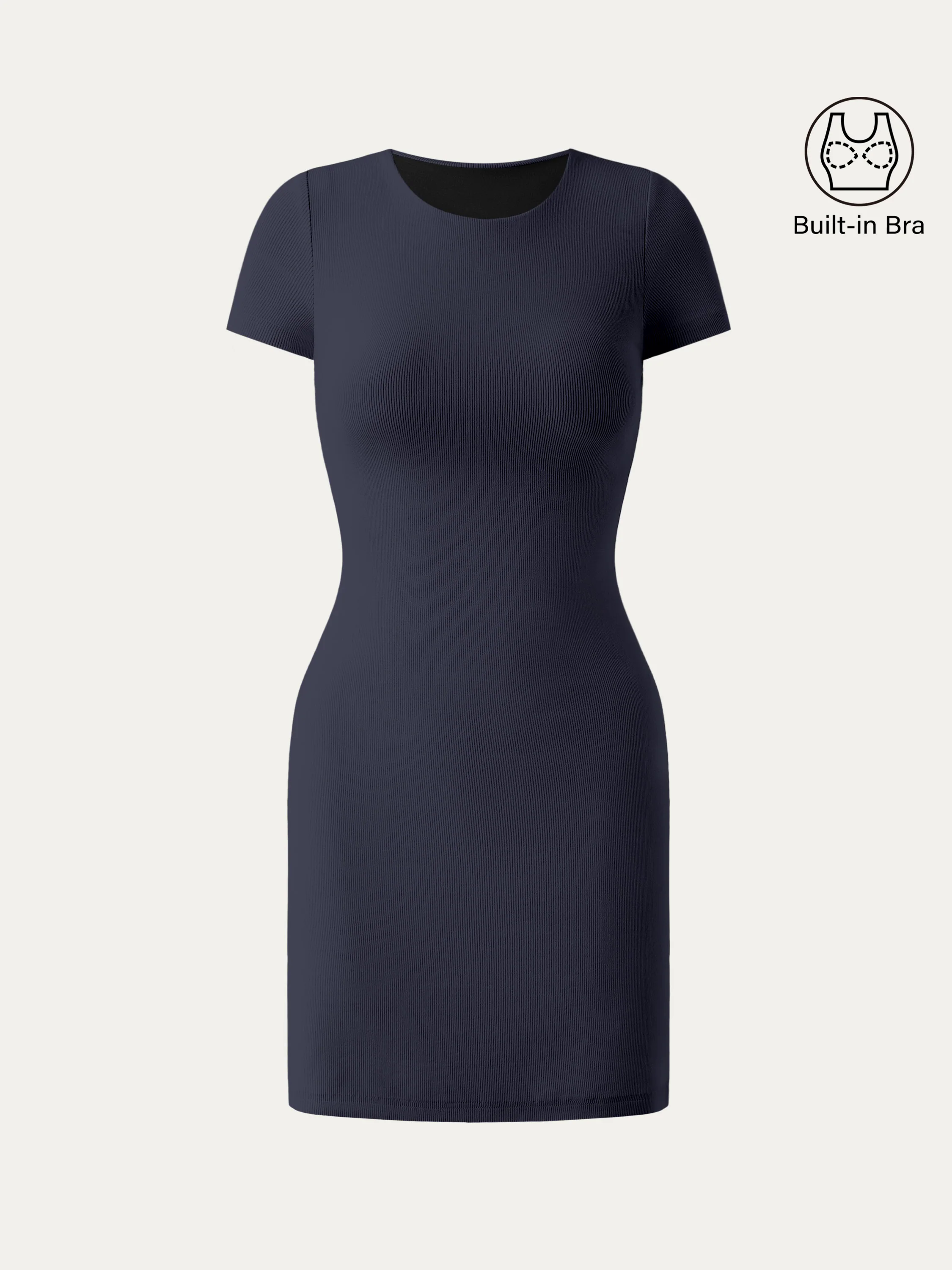 Crewneck Cotton Short Sleeve New Airy Brami Dress