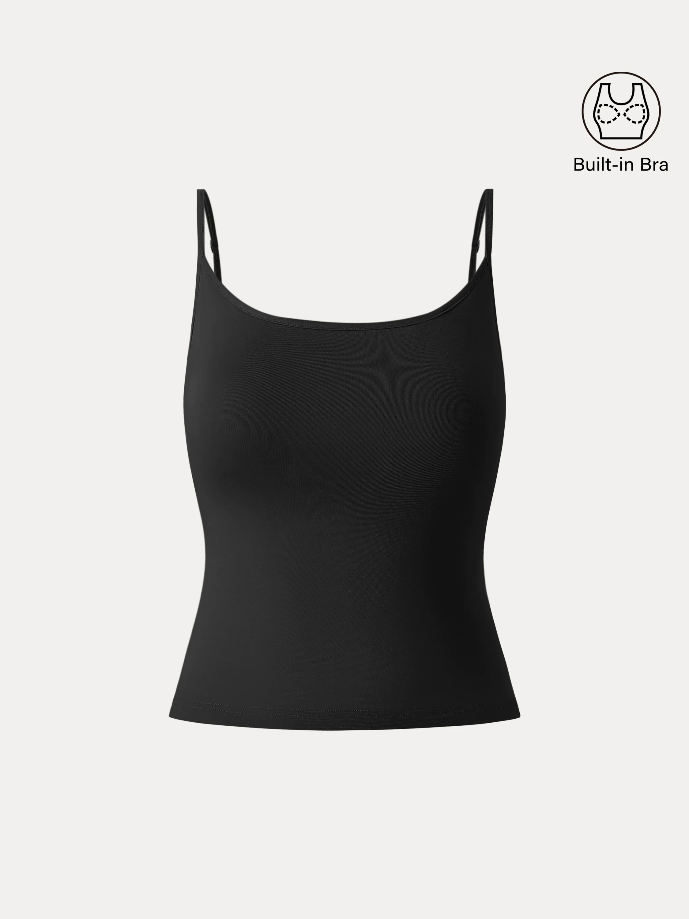 U-neck Adjustable Straps Spaghetti Brami Top