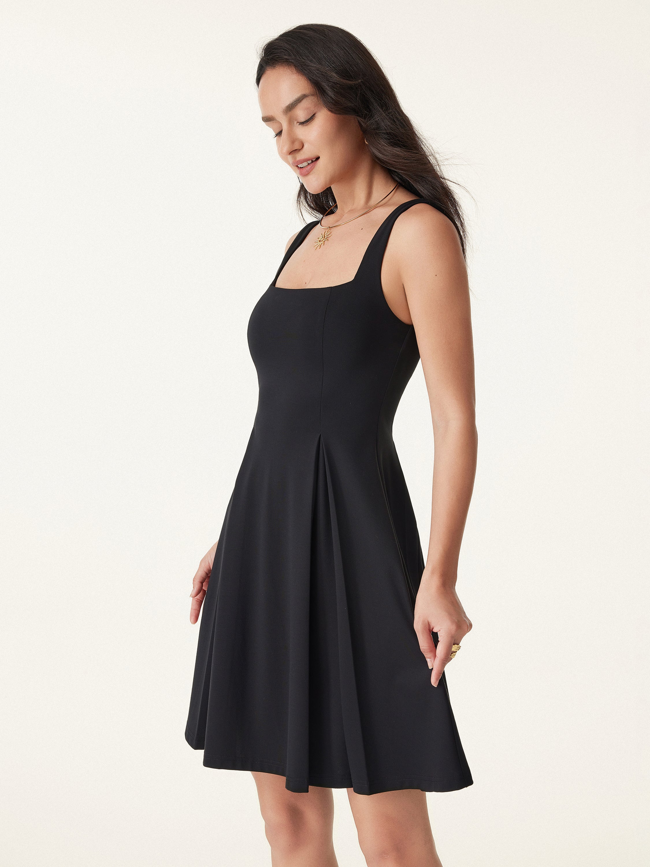 Square Neck Fit-and-flare Mini Brami Dress Square Neck Fit-and-flare Mini Brami Dress