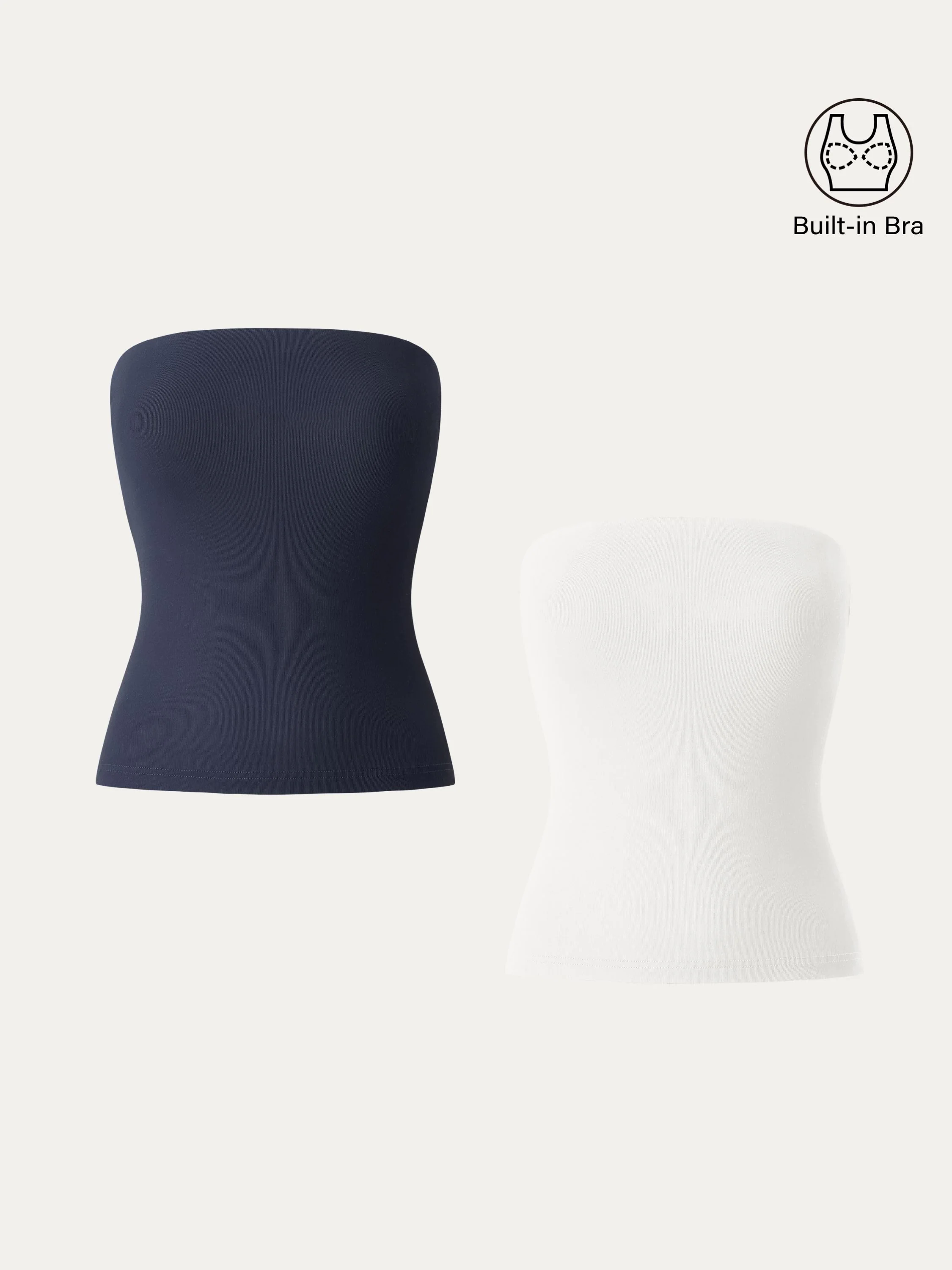 2Pcs Set Non-slip Essential Tube Brami Top