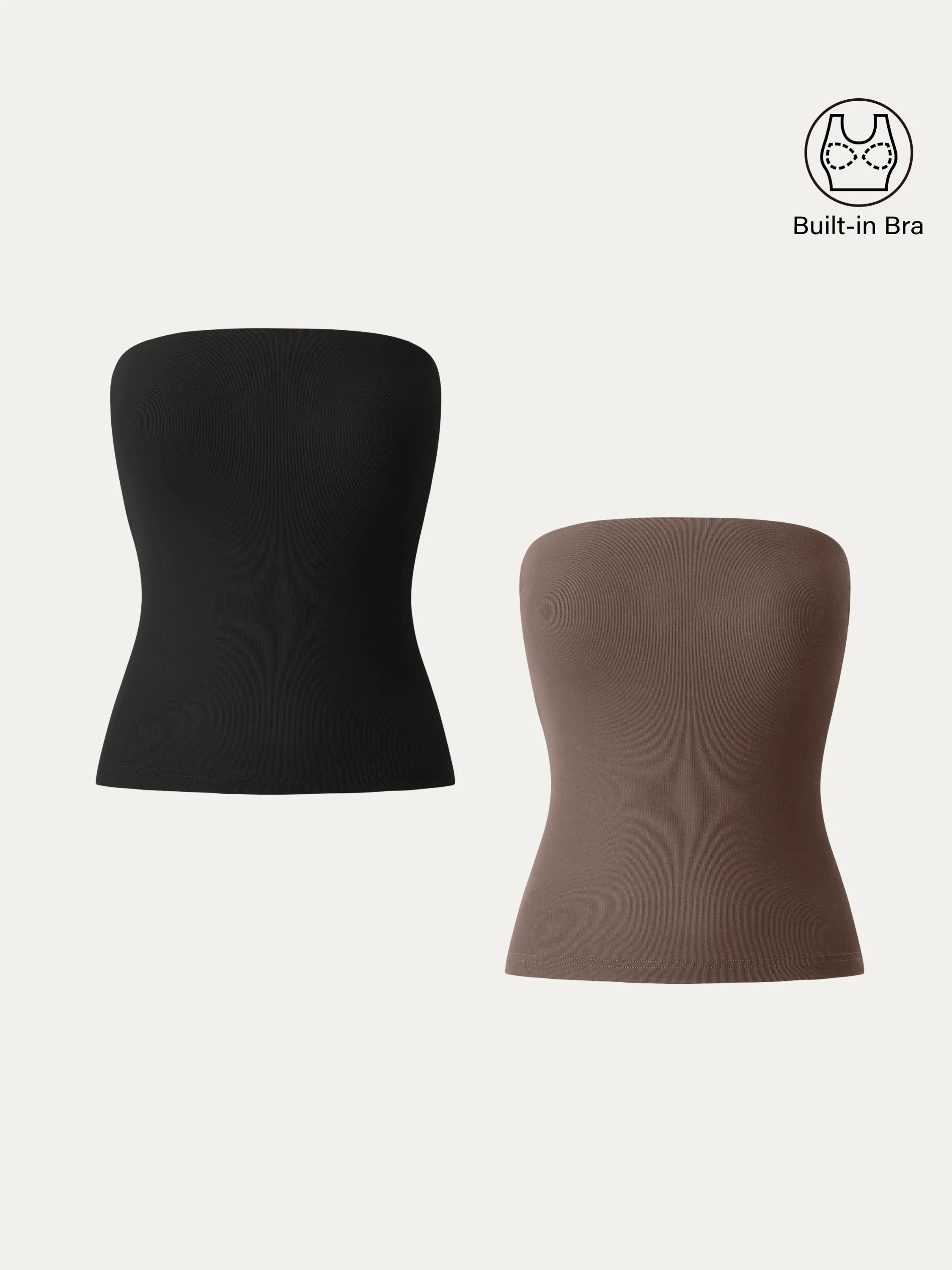 2Pcs Set Non-slip Essential Tube Brami Top