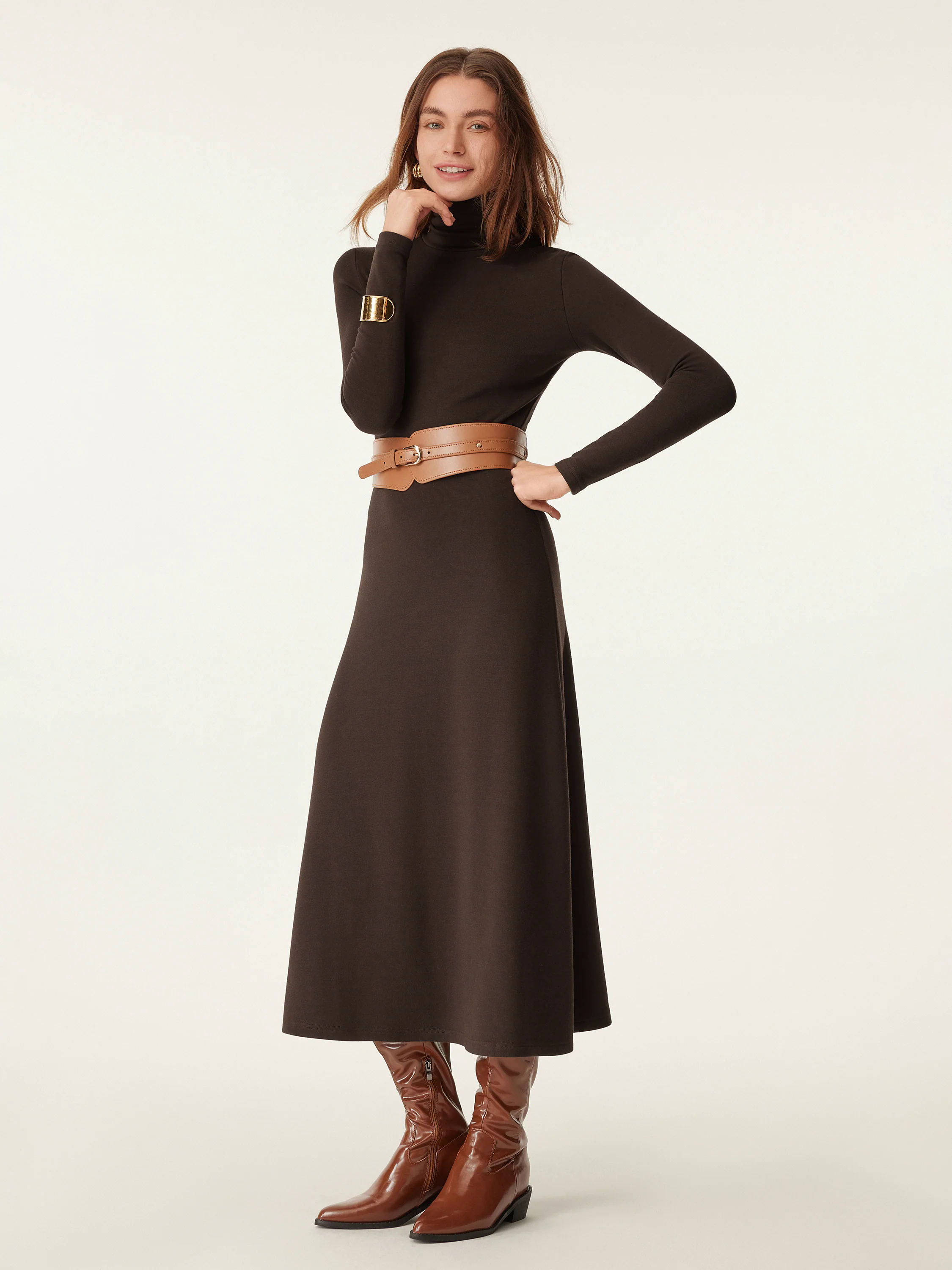 Heat-Tech Turtleneck Midi Dress Heat-Tech Turtleneck Midi Dress
