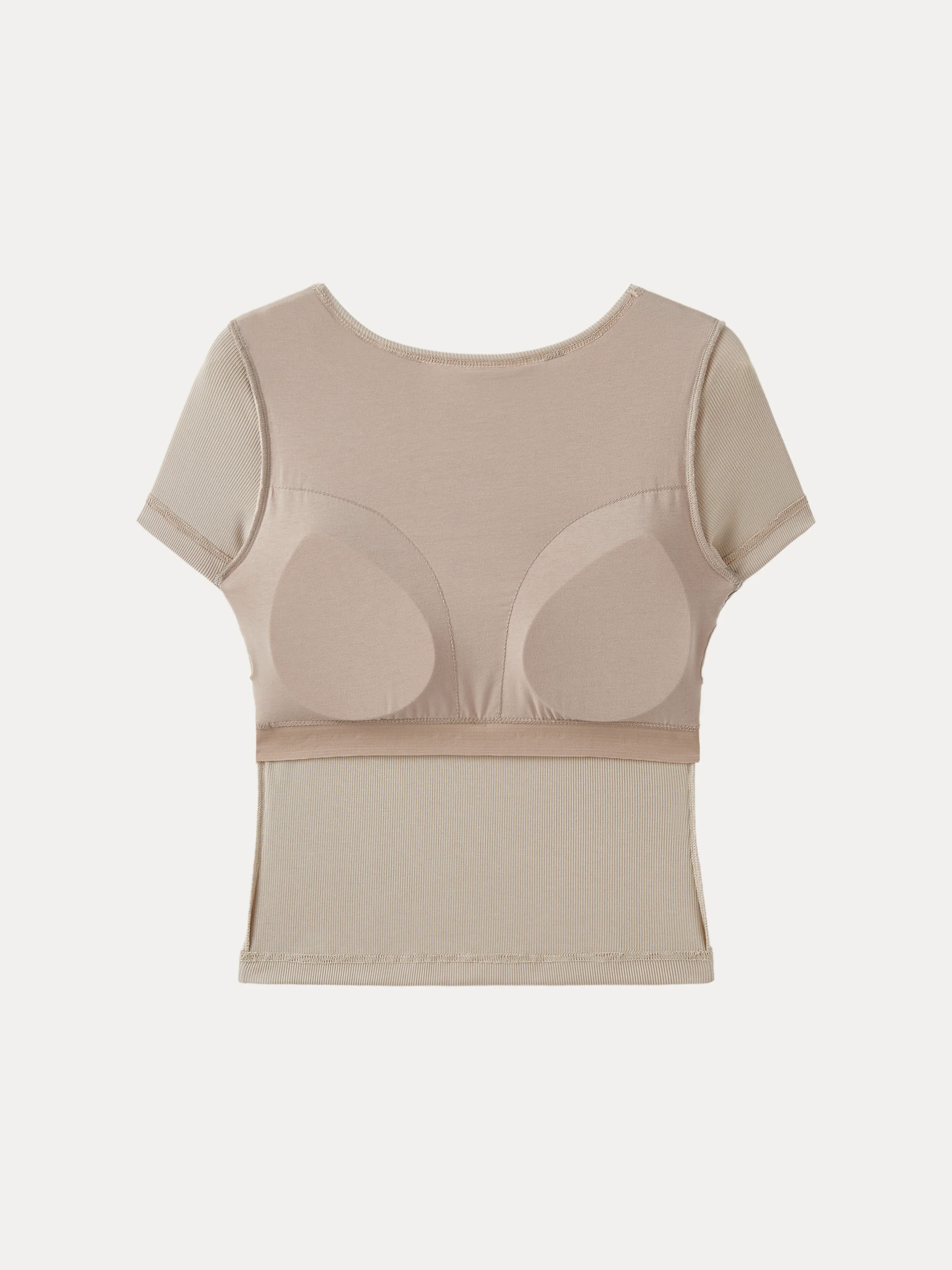 Multi-wear Short Sleeve New Airy Brami Top