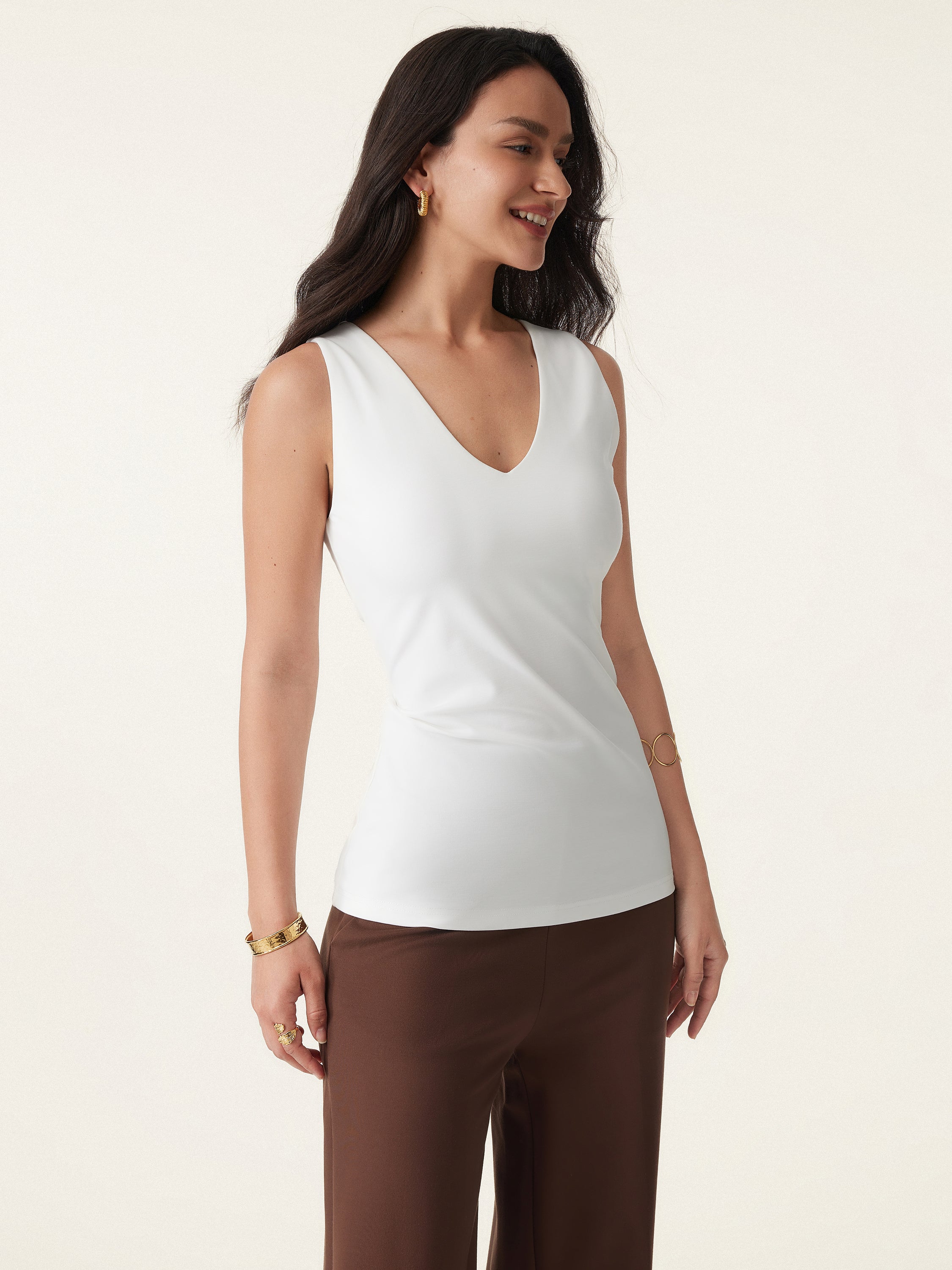Everyday Cooling V-neck Long Brami Tank Everyday Cooling V-neck Long Brami Tank
