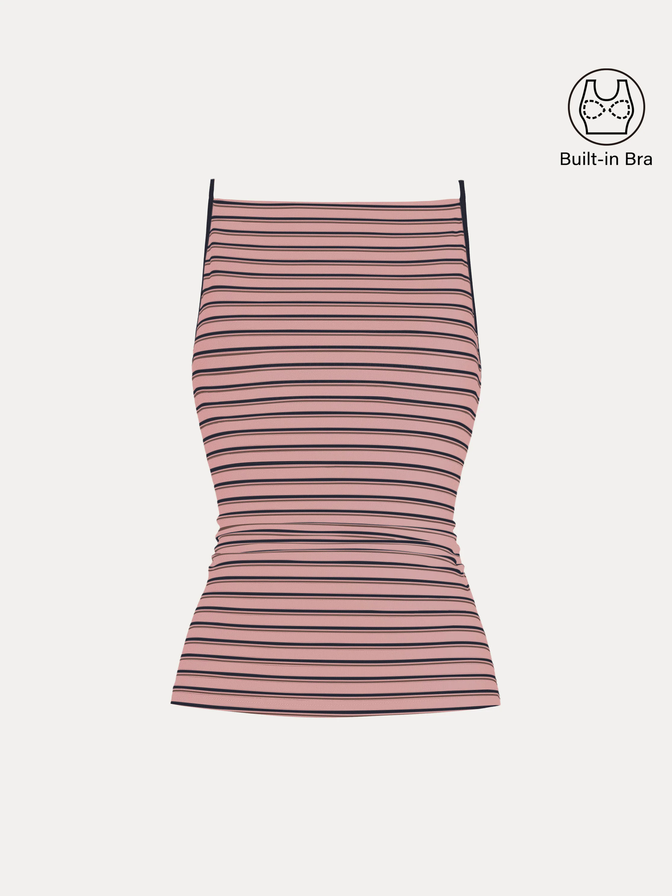 Striped Side Ruched Spaghetti New Airy Brami Striped Side Ruched Spaghetti New Airy Brami
