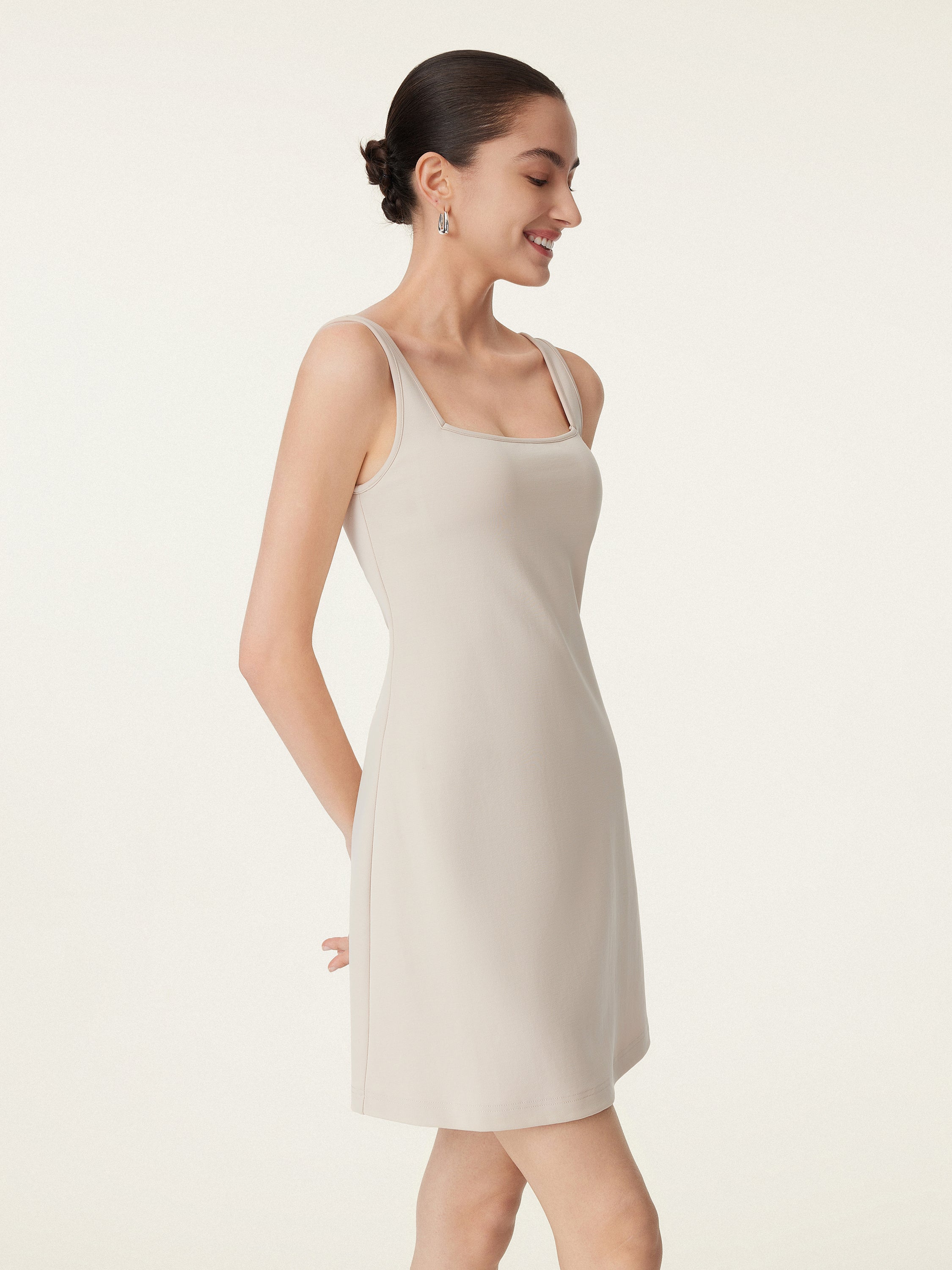 Everyday Square Neck New Airy Brami Dress Everyday Square Neck New Airy Brami Dress