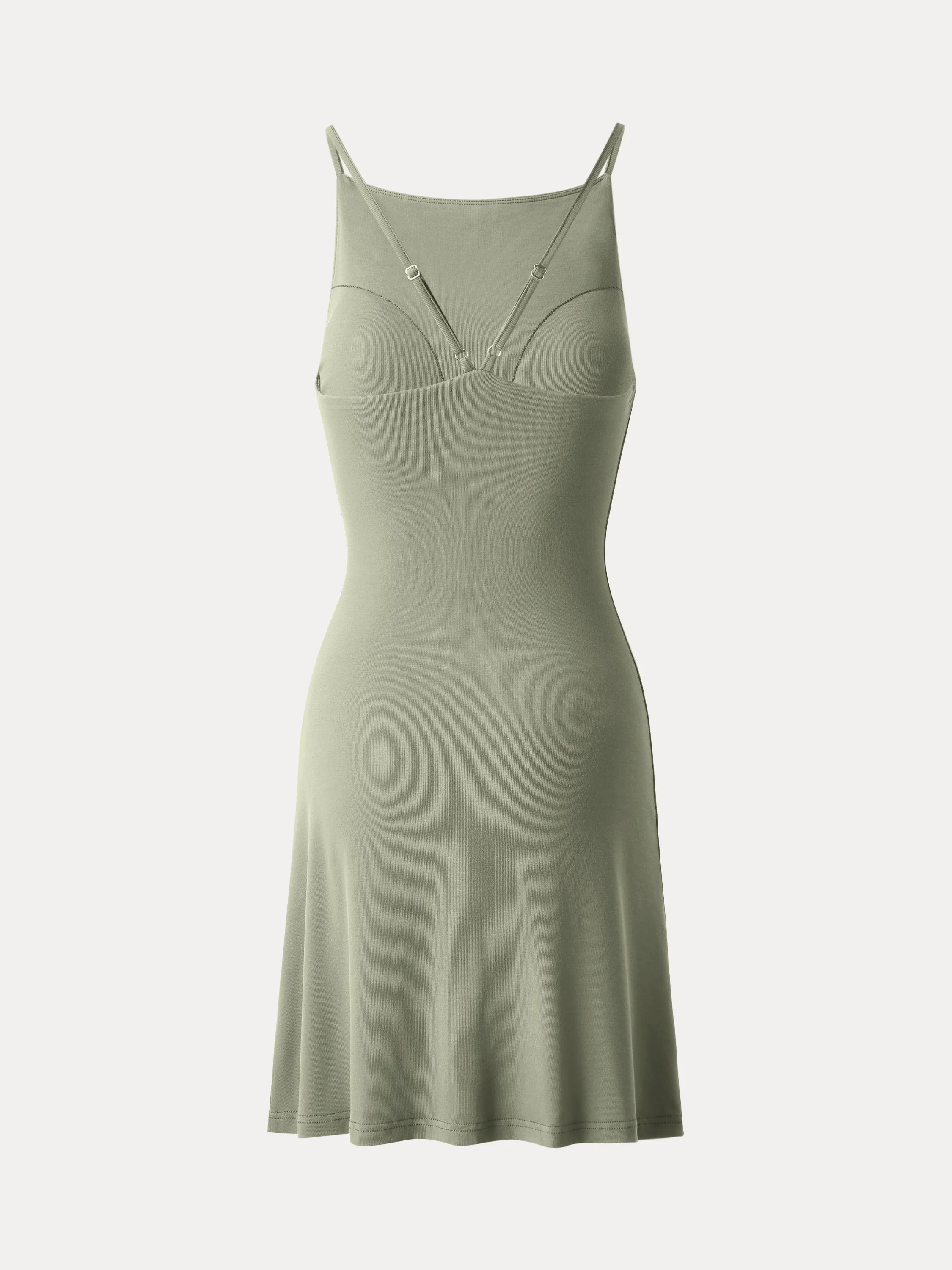 Tucked Mini Brami Dress with Adjustable Straps