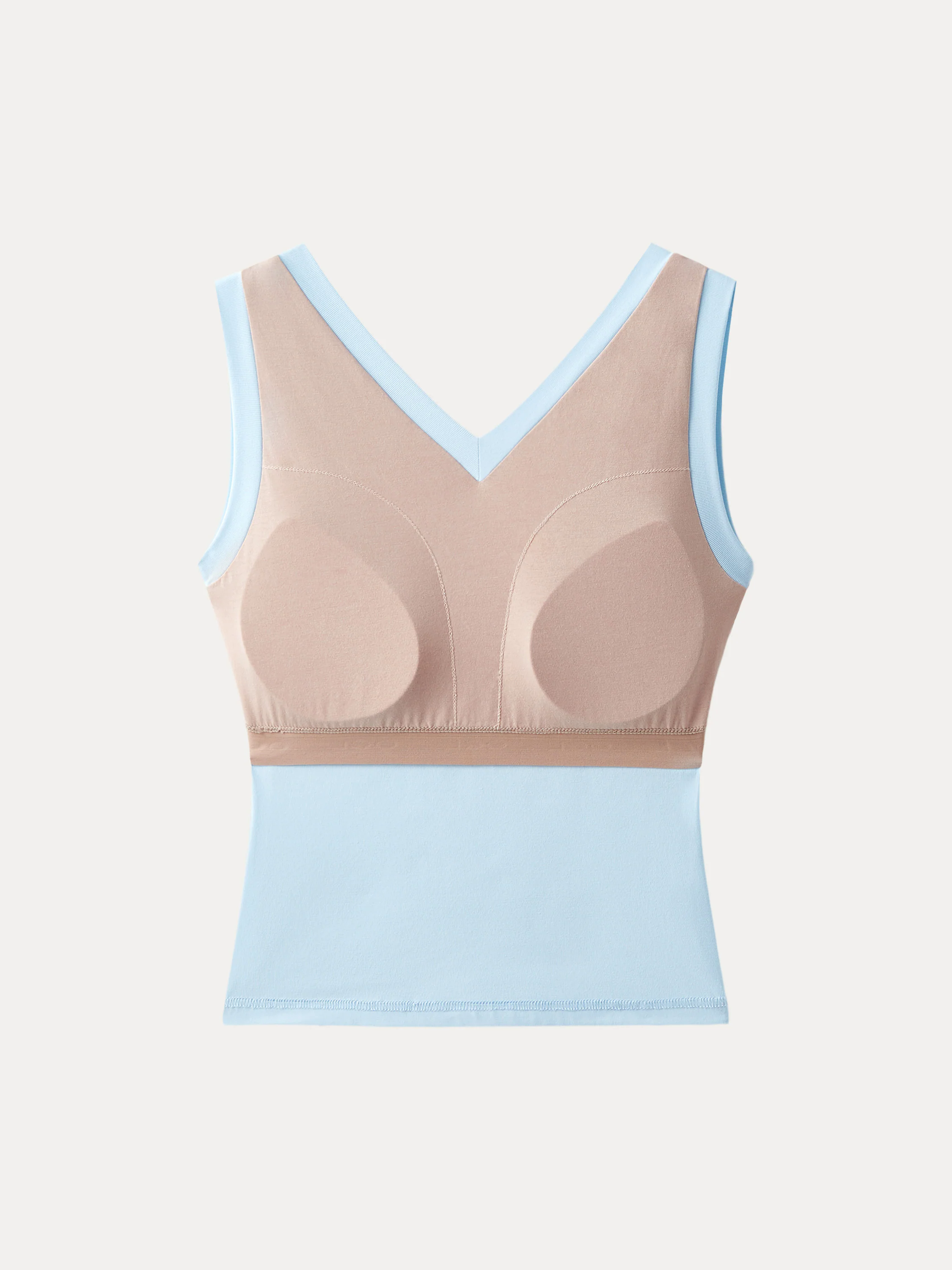 Double V-Neck Low Back Brami Tank