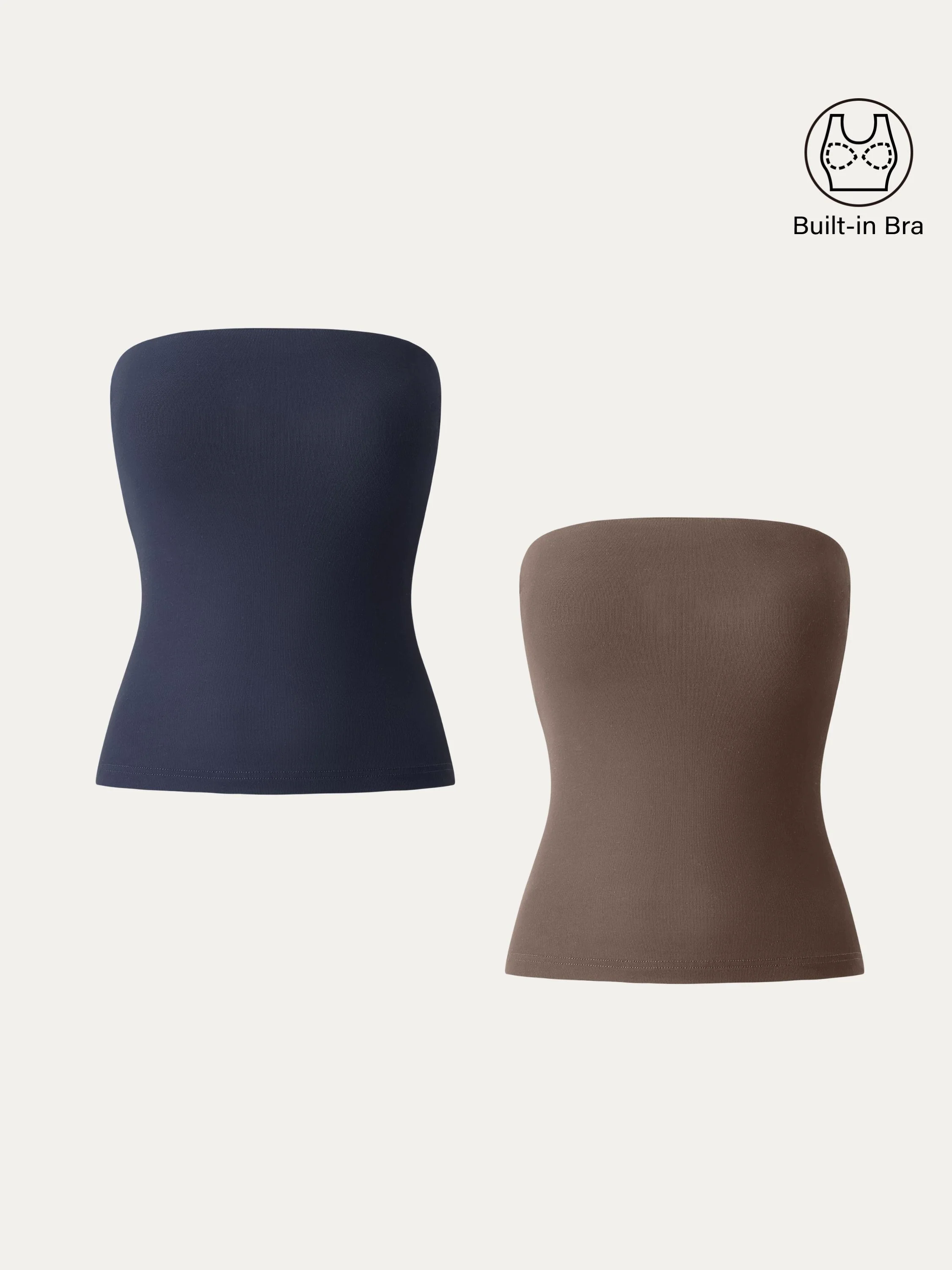 2Pcs Set Non-slip Essential Tube Brami Top