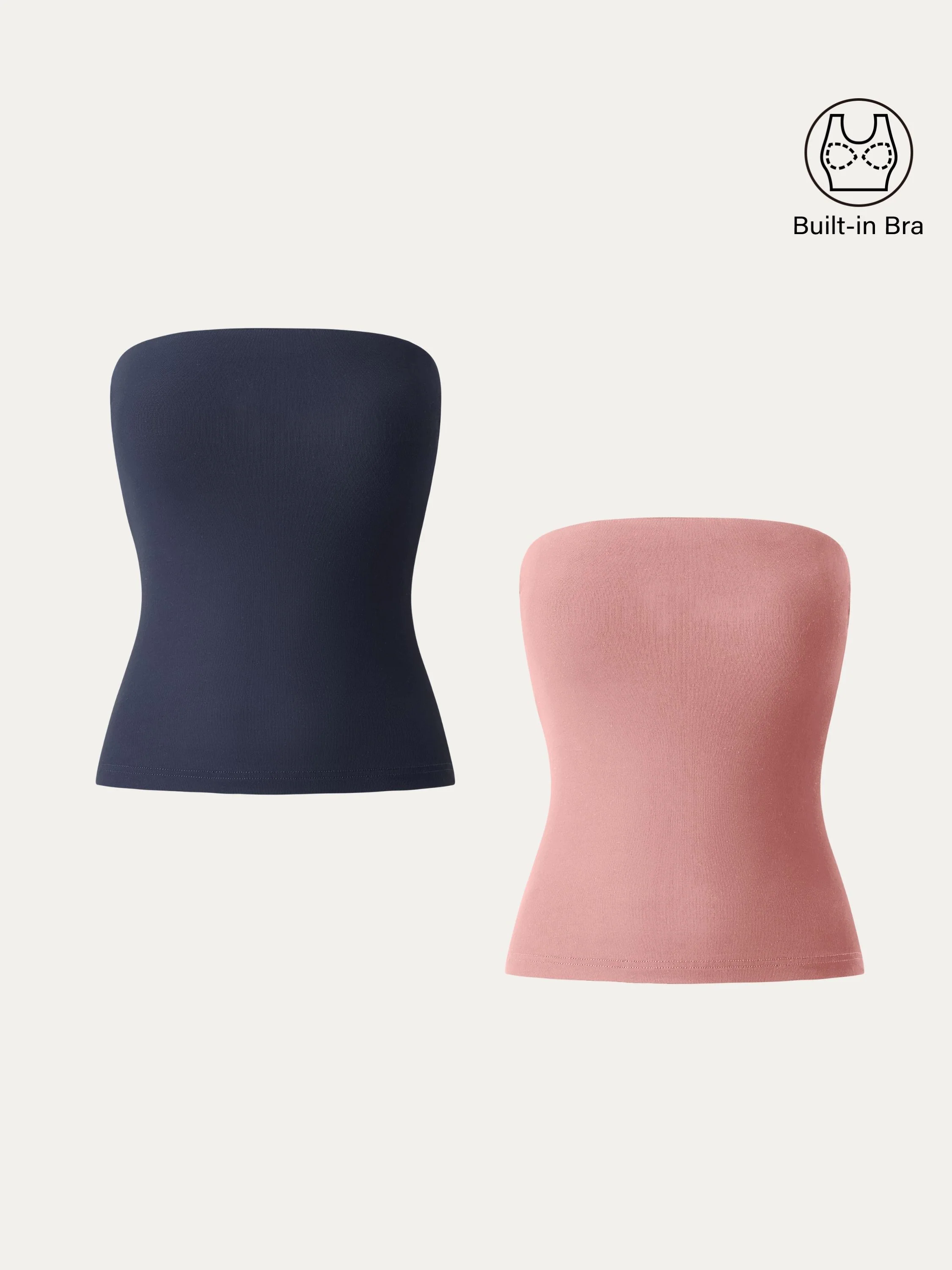 2Pcs Set Non-slip Essential Tube Brami Top