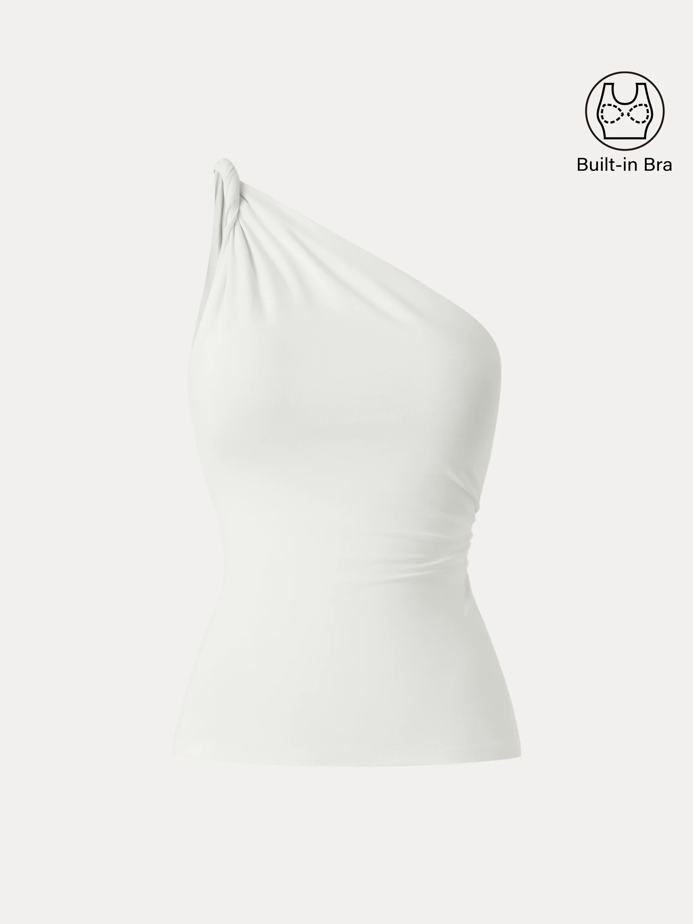 One Shoulder Twisted Brami Tank One Shoulder Twisted Brami Tank
