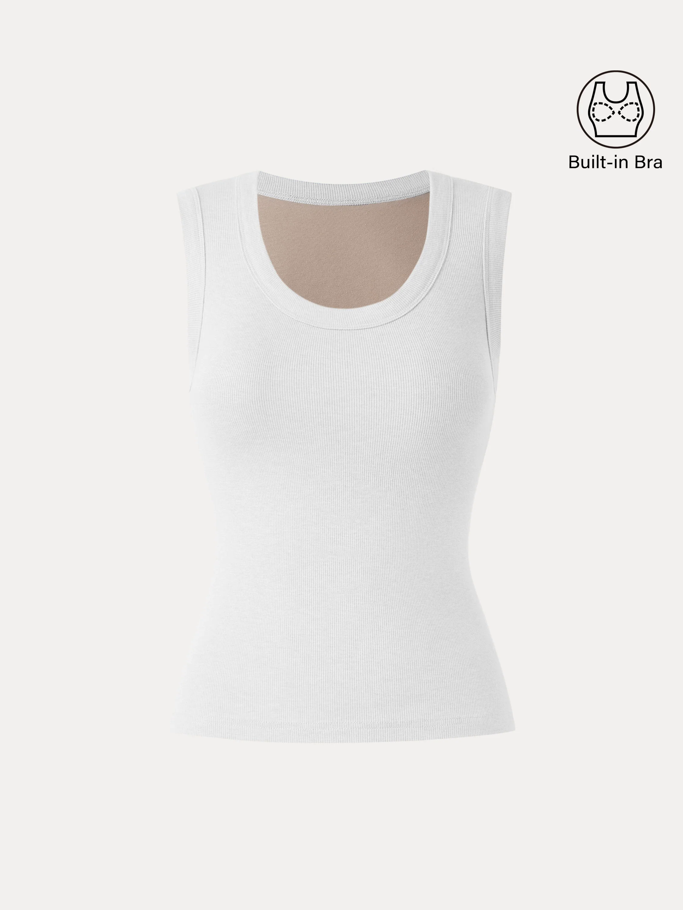 Stretch Cotton Scoopneck New Airy Brami Tank Stretch Cotton Scoopneck New Airy Brami Tank
