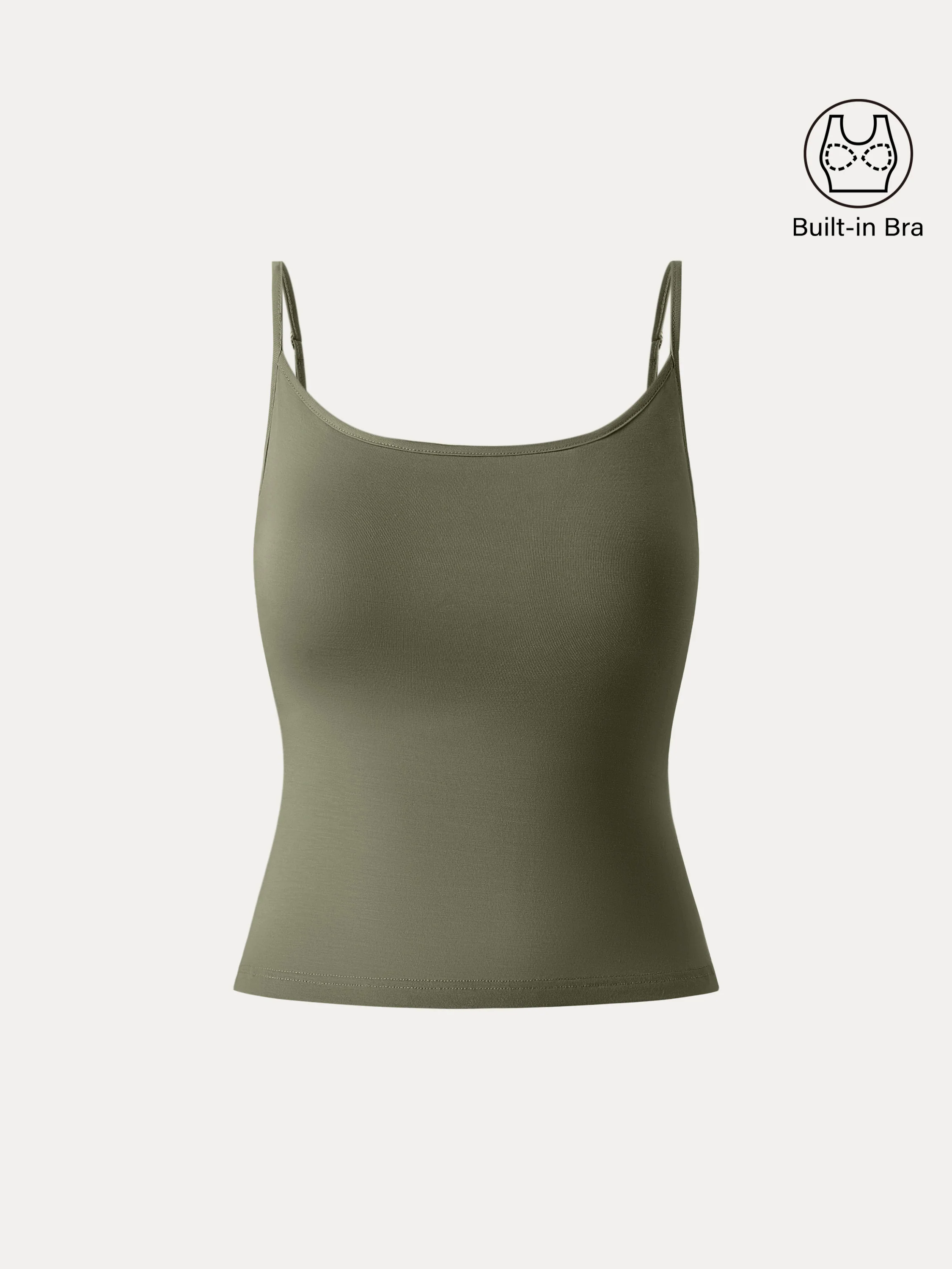 U-neck Adjustable Straps Spaghetti Brami Top