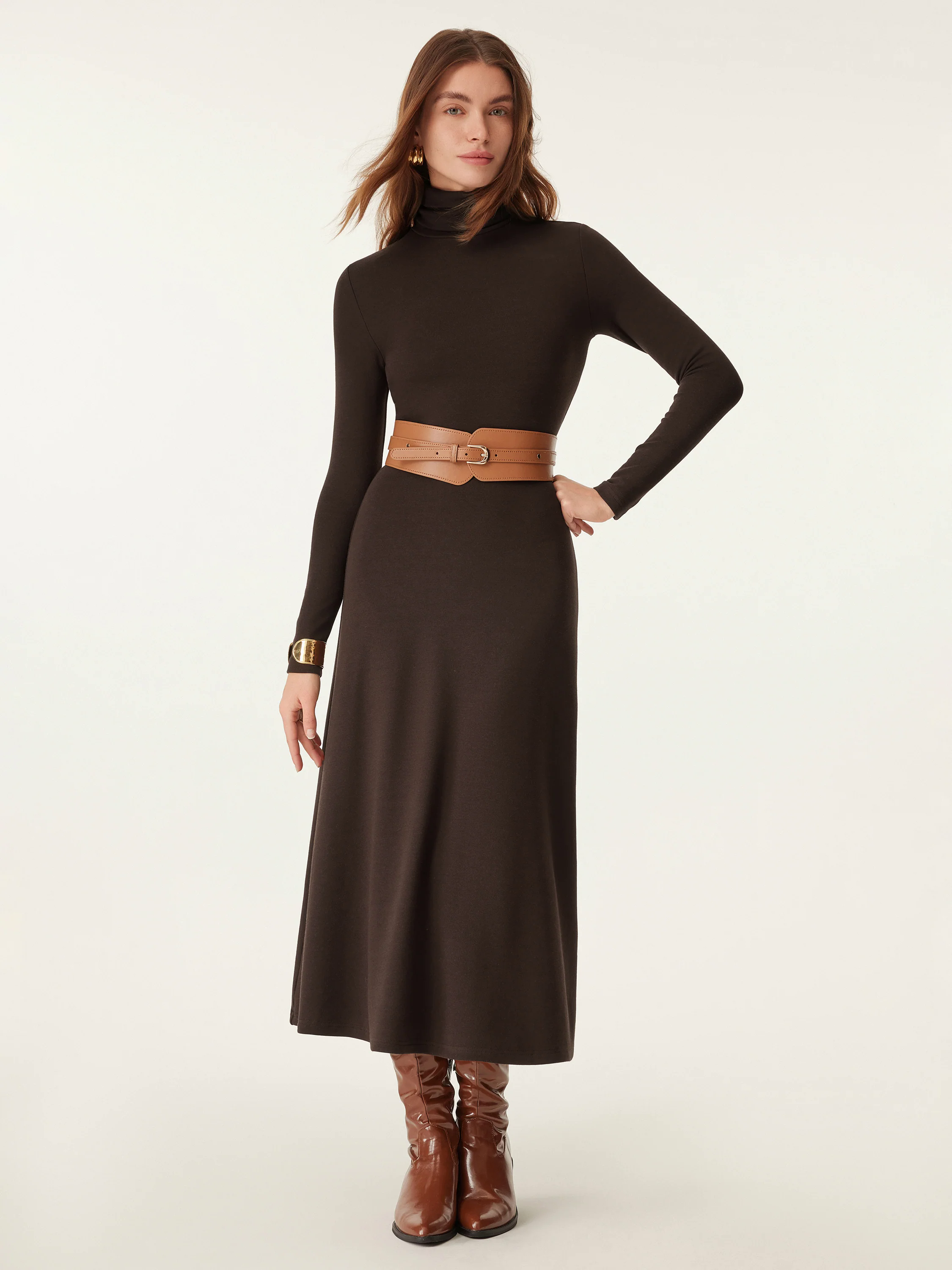 Heat-Tech Turtleneck Midi Dress Heat-Tech Turtleneck Midi Dress