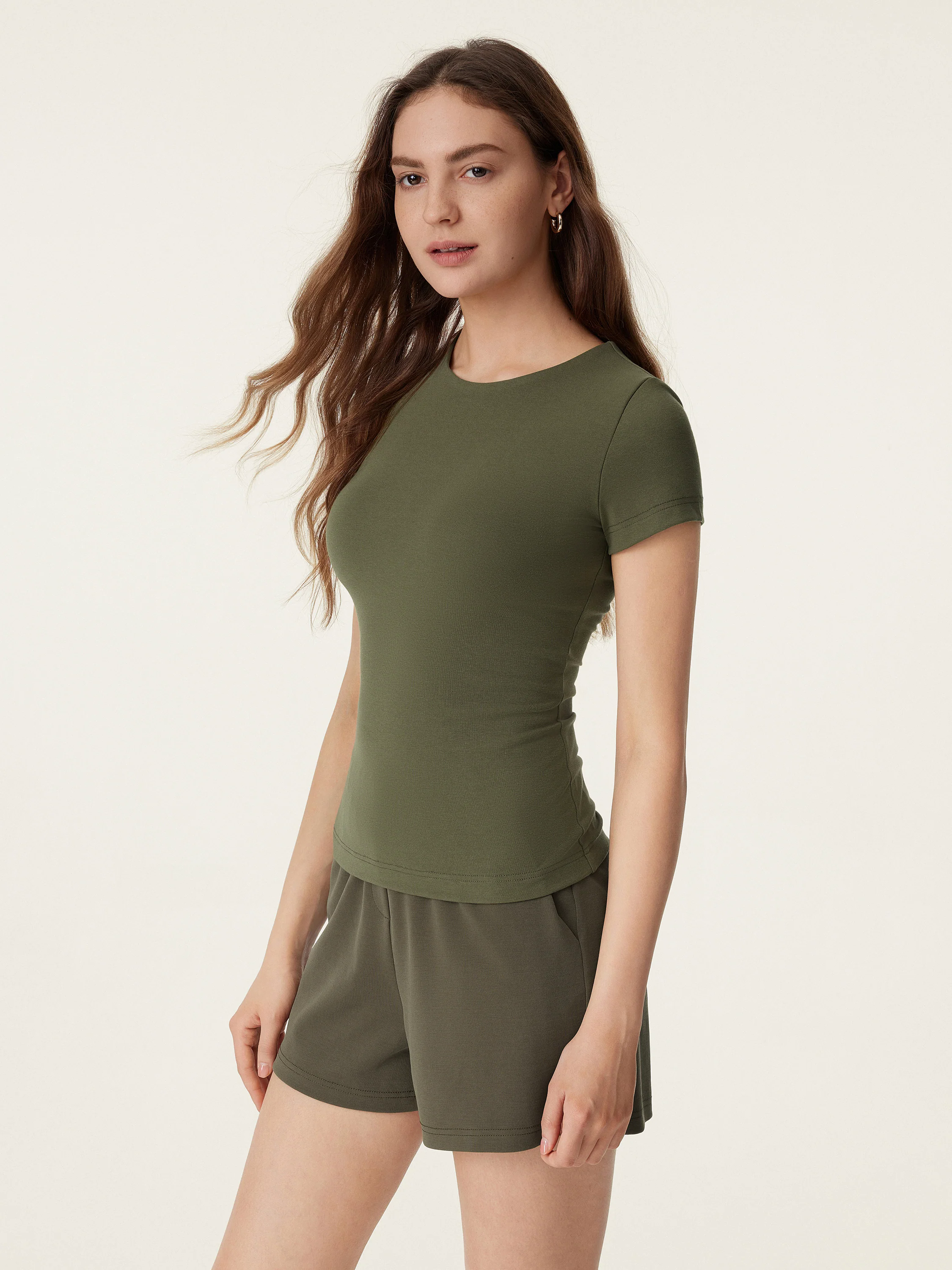 Crewneck Slimming Short Sleeve New Airy Brami