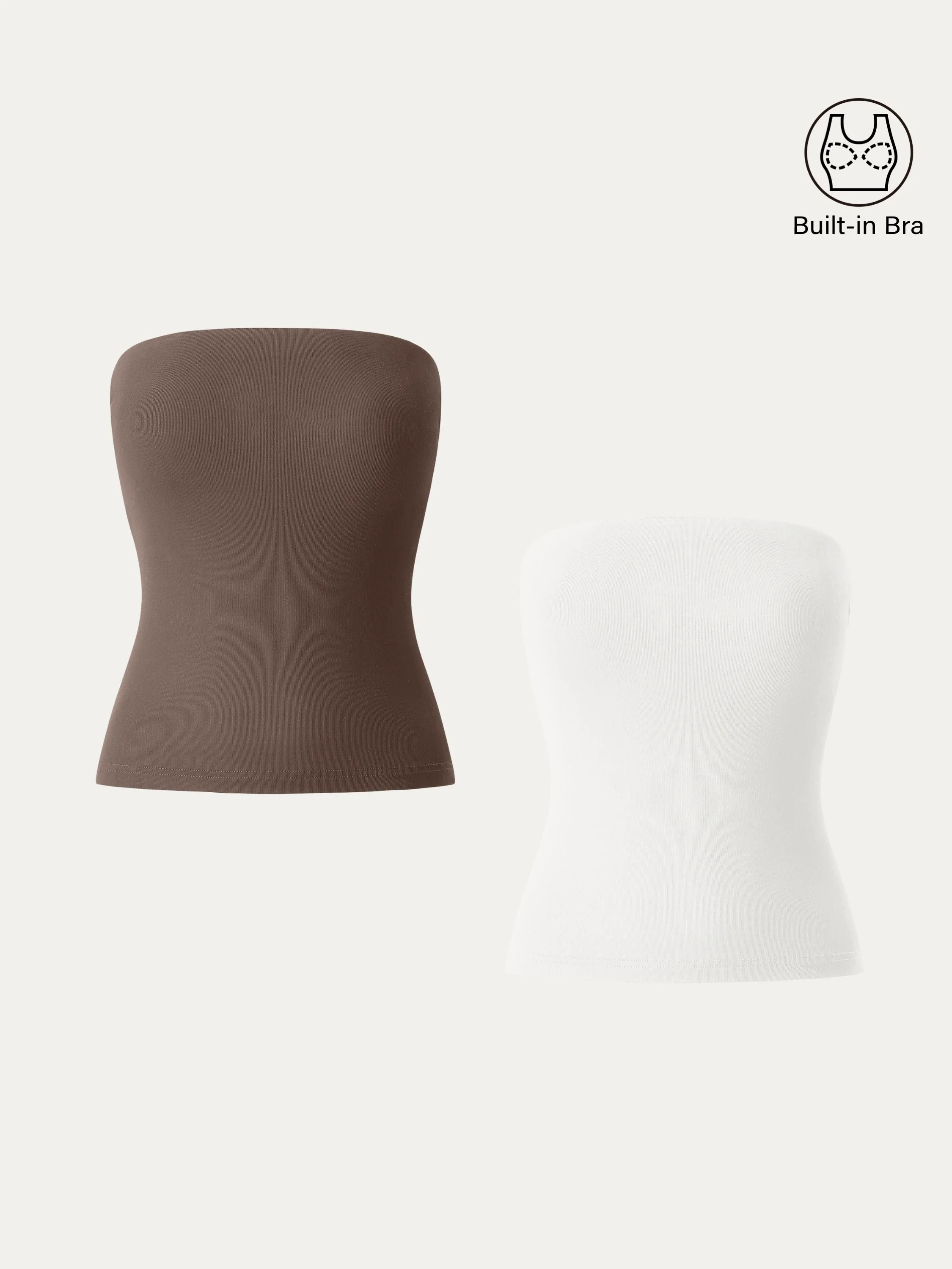 2Pcs Set Non-slip Essential Tube Brami Top