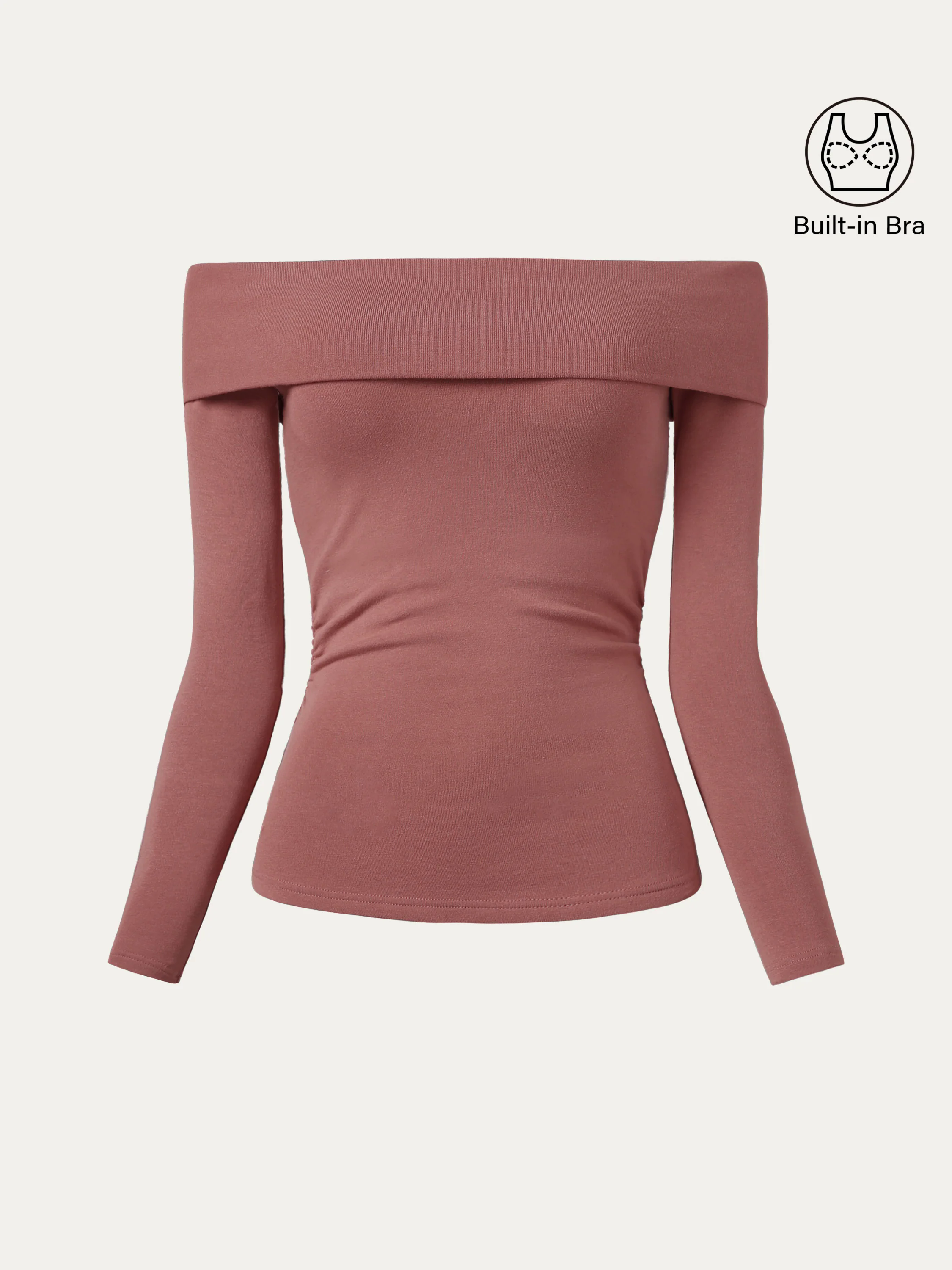 Long Sleeve Off The Shoulder Brami Top Long Sleeve Off The Shoulder Brami Top